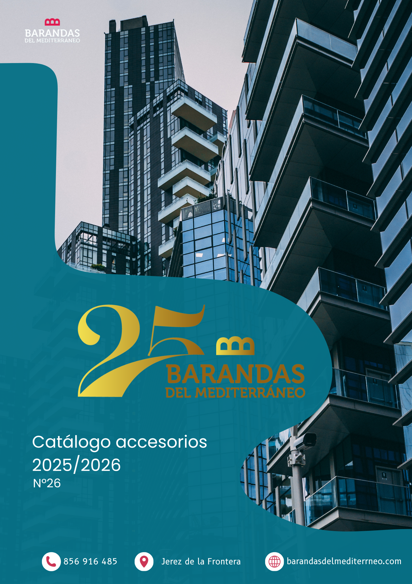 PCatálogo 2025-2026 de barandas y accesorios de aluminio